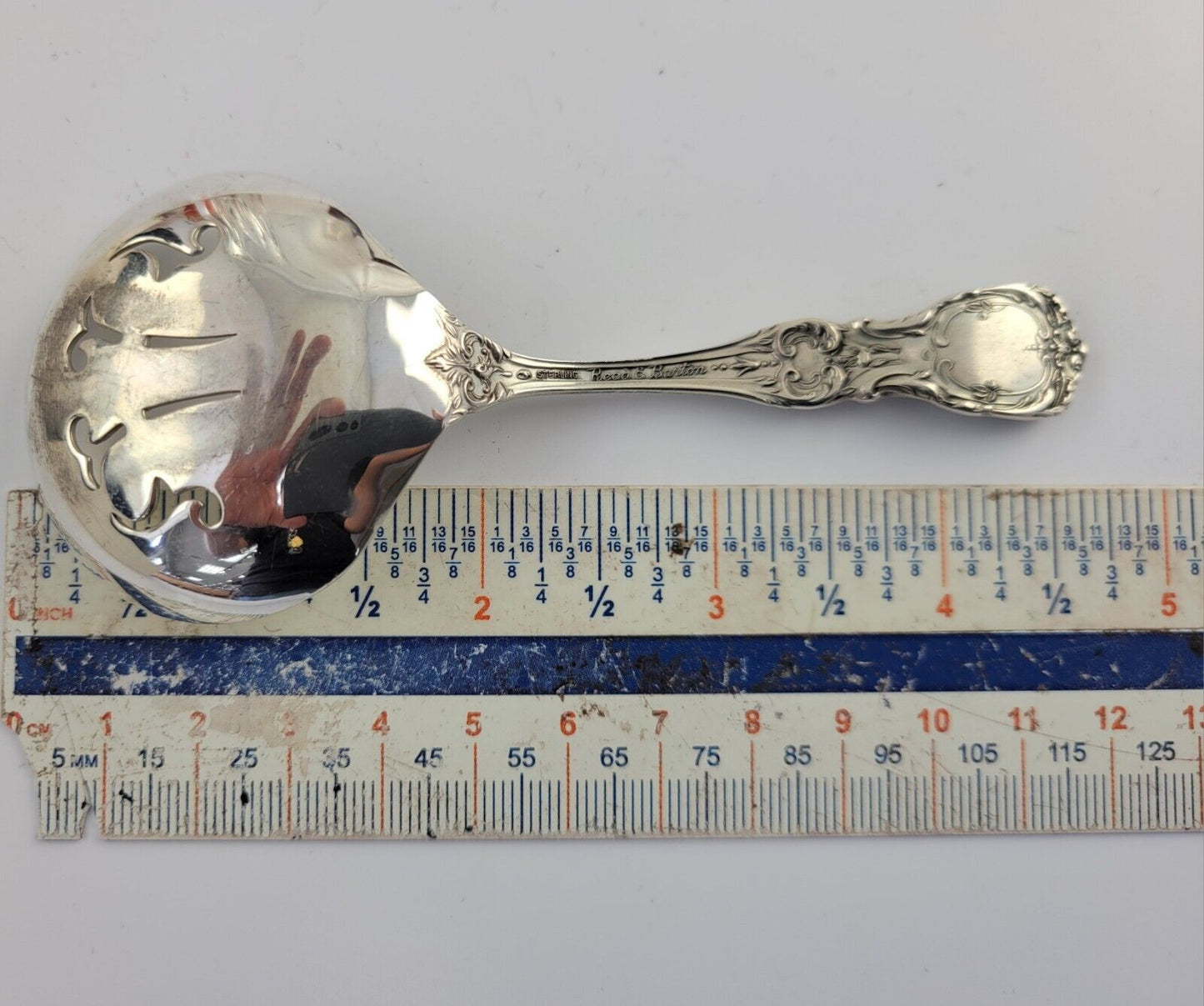 Reed & Barton Francis I Sterling Silver 1oz. Bon Bon Pierced Spoon 4 5/8"