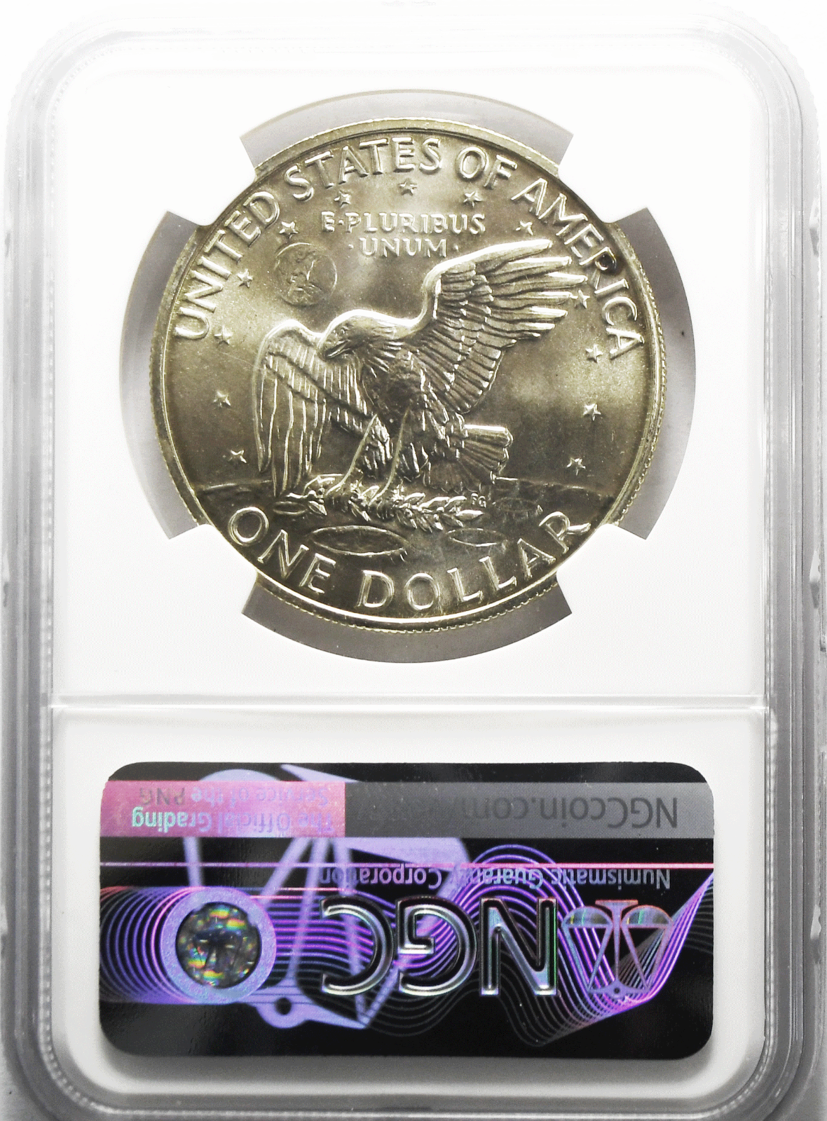 1972 S $1 Eisenhower Silver Dollar NGC MS66 Brilliant Uncirculated San Francisco