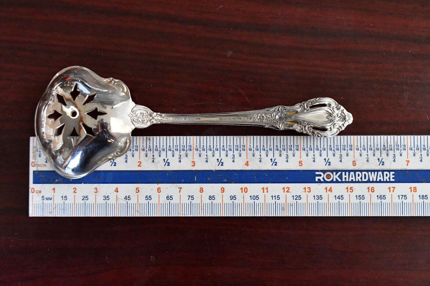Eloquence by Lunt Sterling Silver 6" Pierced Bon Bon Server Spoon 1.5 oz.
