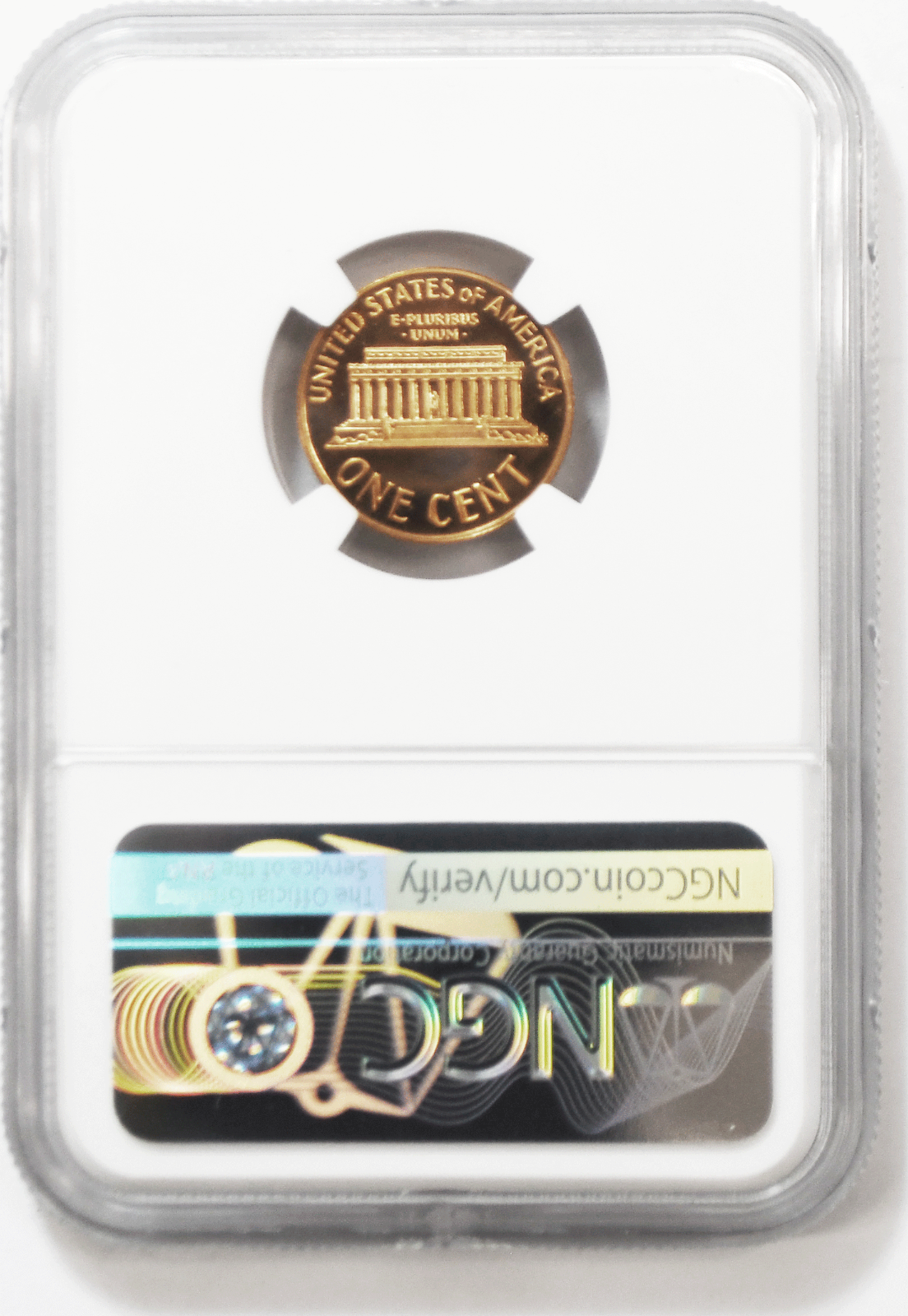 1963 1c Proof Lincoln Memorial Cent One Penny NGC PF67 RD