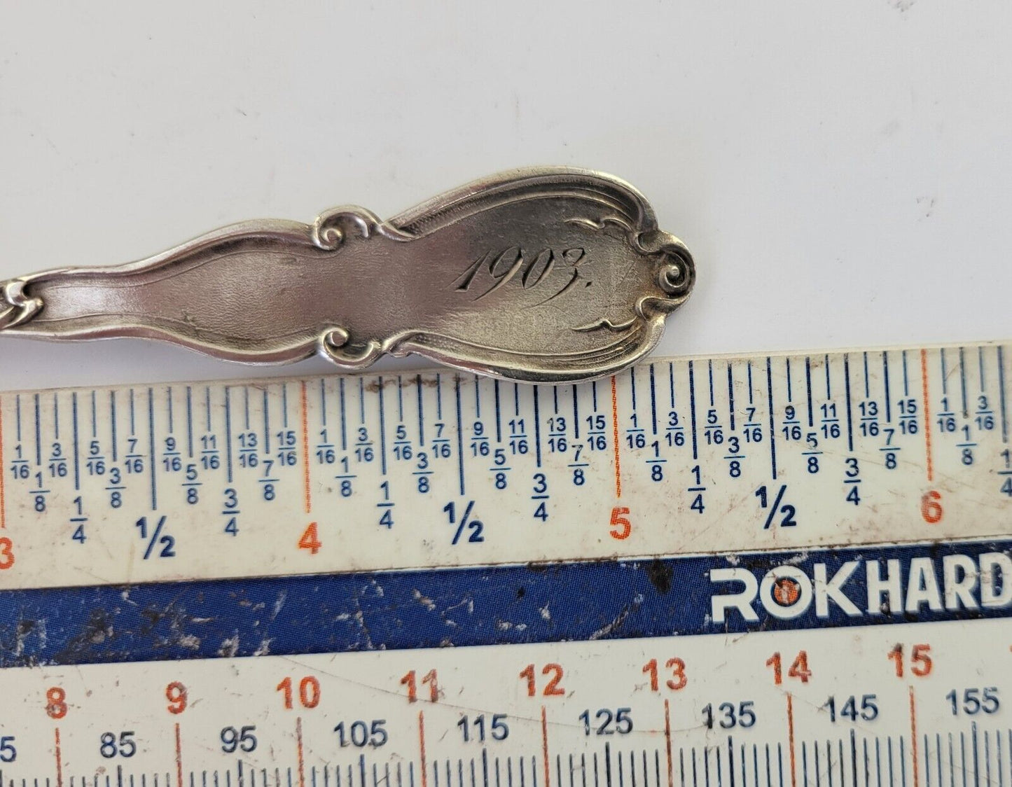 1903 Petoskey Michigan Sterling Silver 5 1/4" Souvenir Spoon .55oz.