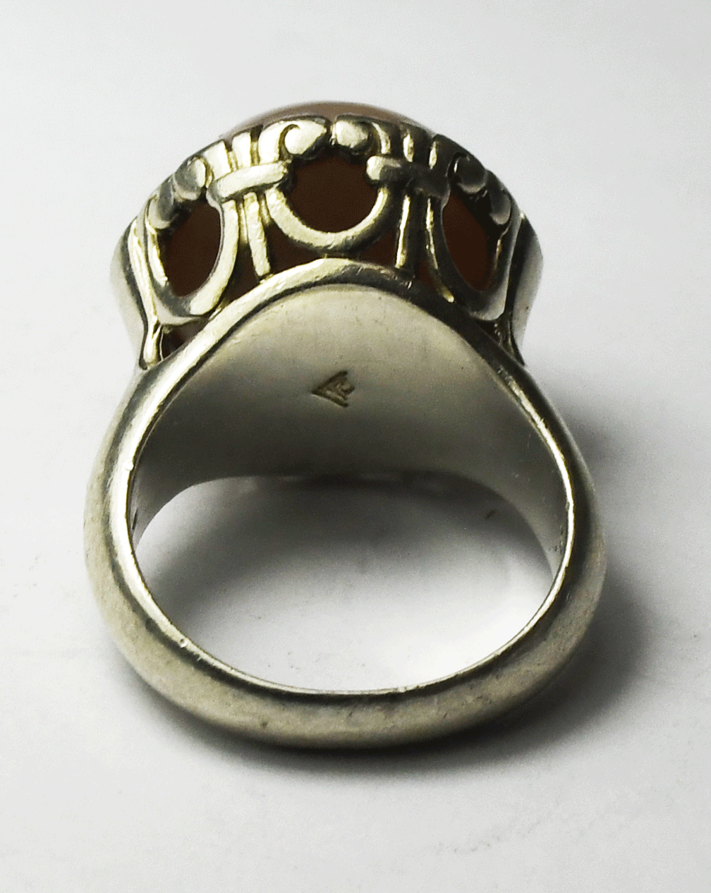 Sterling Silver Silpada Pink Pearl 16mm R4468 Sayang Ring Size 6