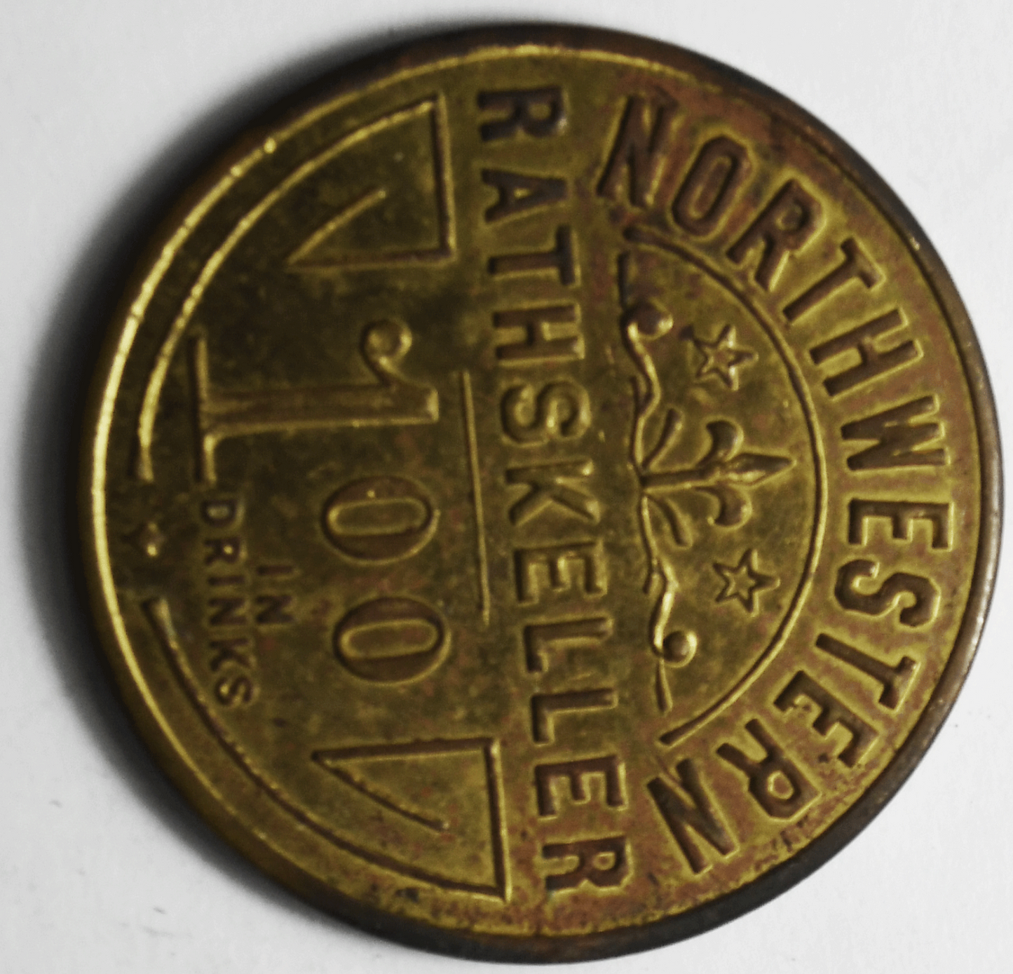 Chicago Northwestern Rathskeller 1.00 in Drinks Token 39mm