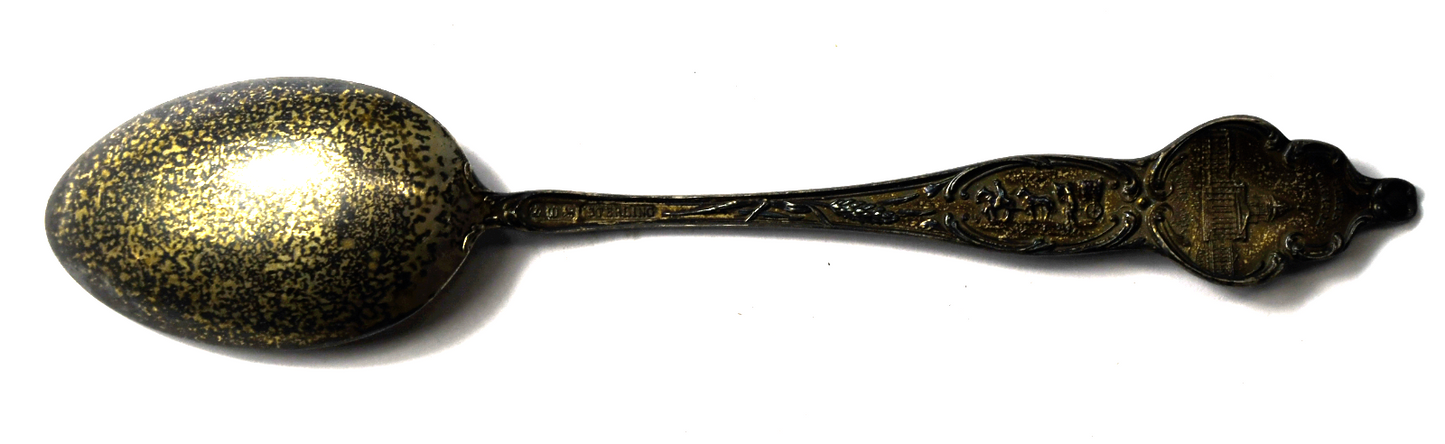 Sterling Kansas Normal Antique Emporia Kansas College Souvenir Spoon 5-3/8"