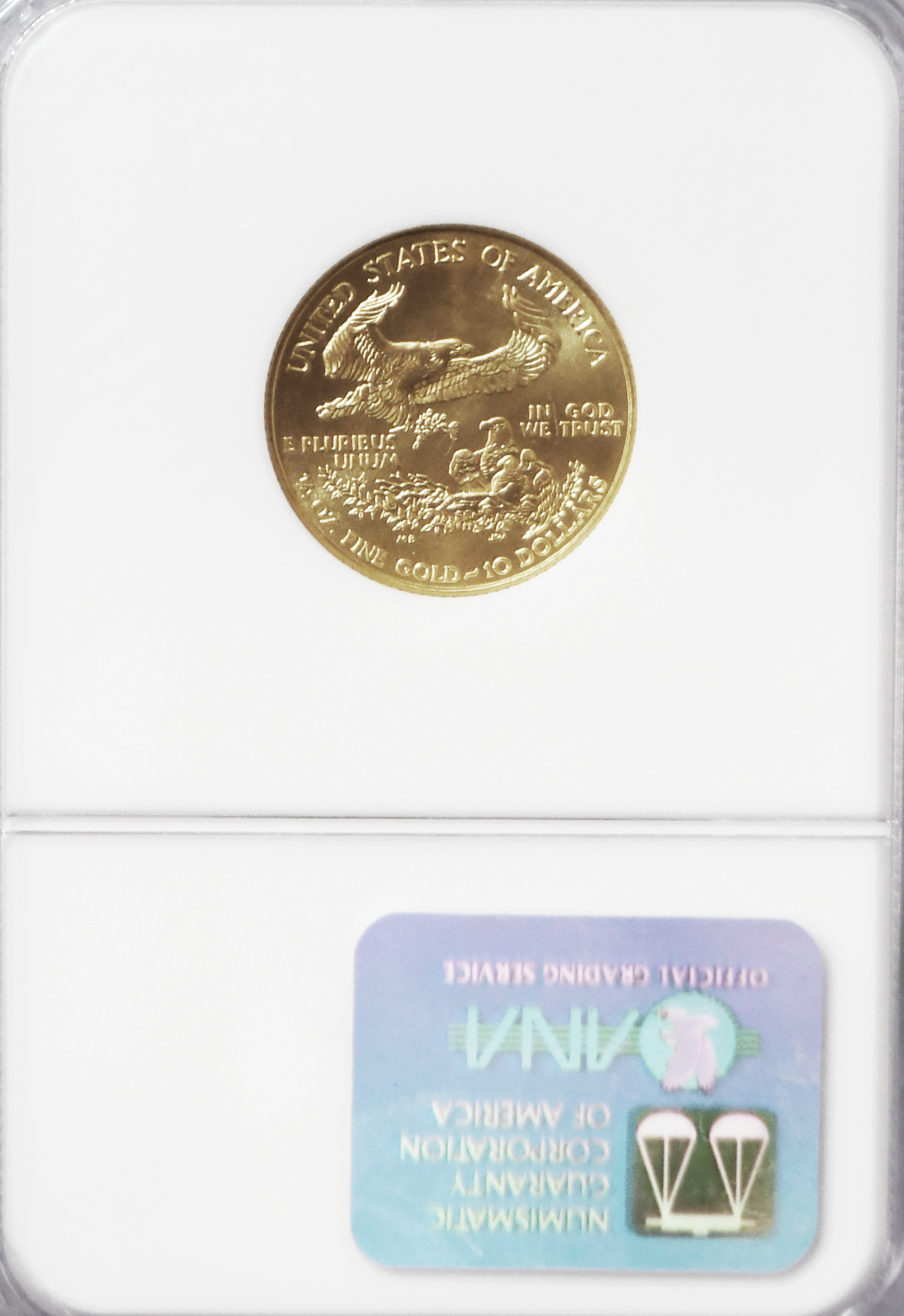 1996 $10 American Gold Eagle 1/4oz NGC MS70