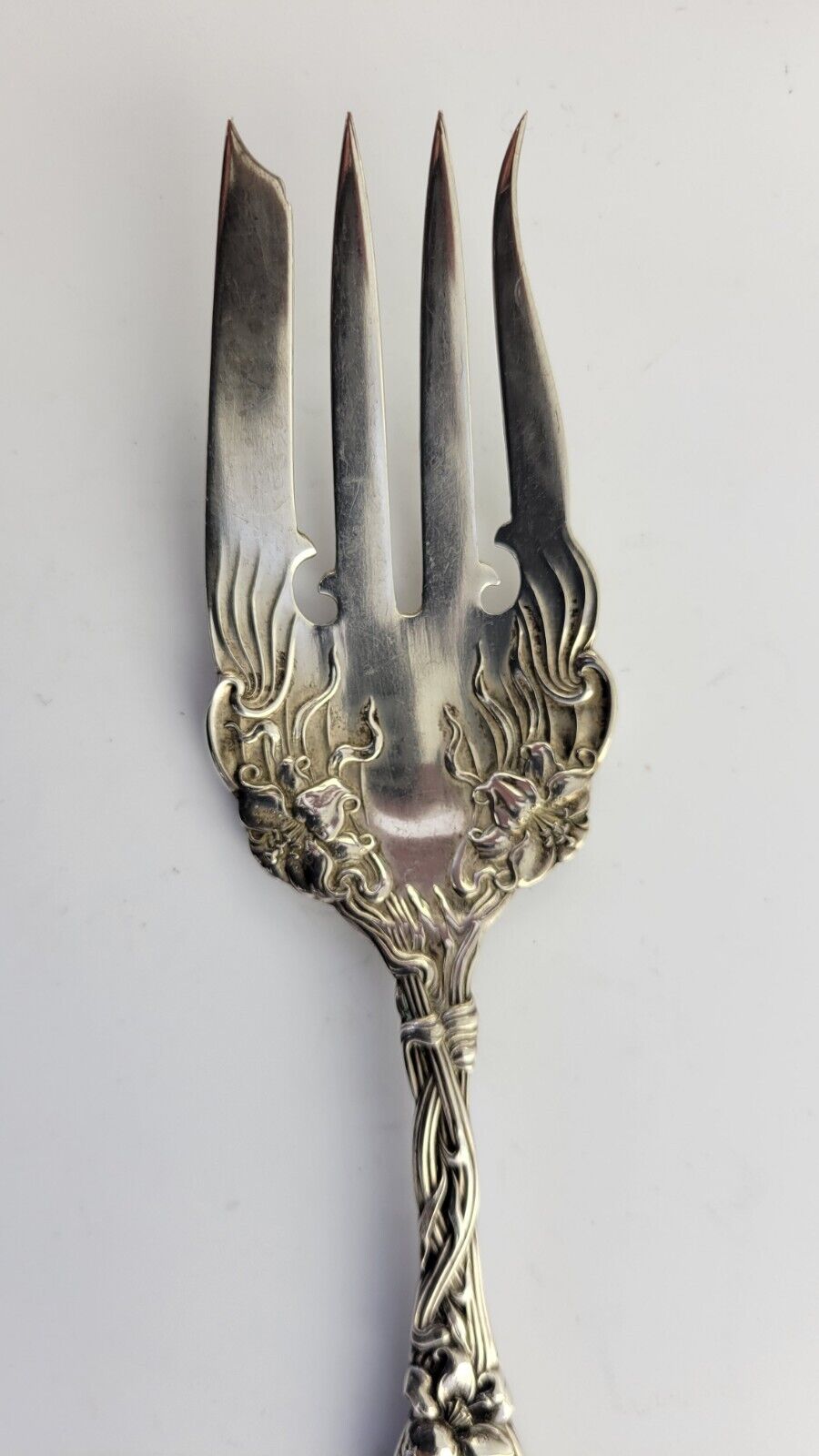 Frontenac by International Sterling 6 5/8" Small Cold Meat Serving Fork 1.4oz