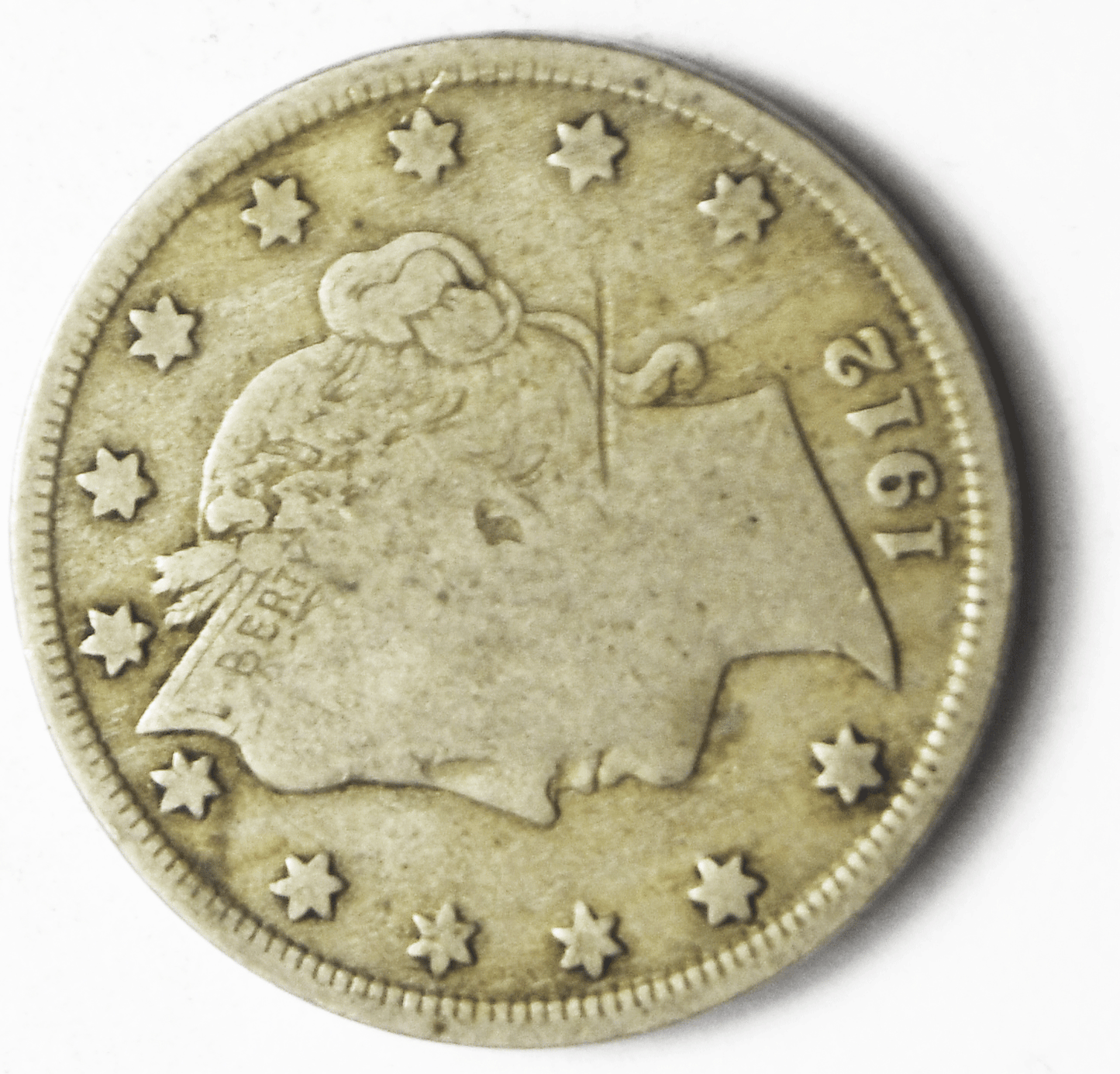 1912 5c V Liberty Nickel Five Cents Rare US Philadelphia