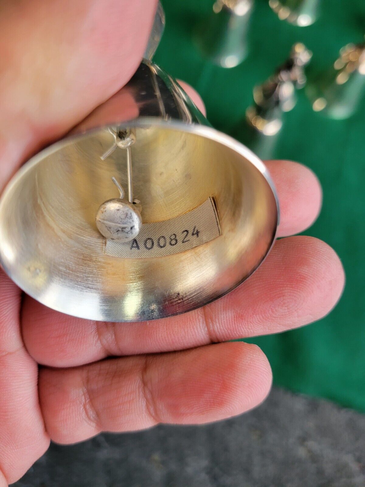Lot of 9 New England Collector's Society NE Silver Plated Christmas Bells