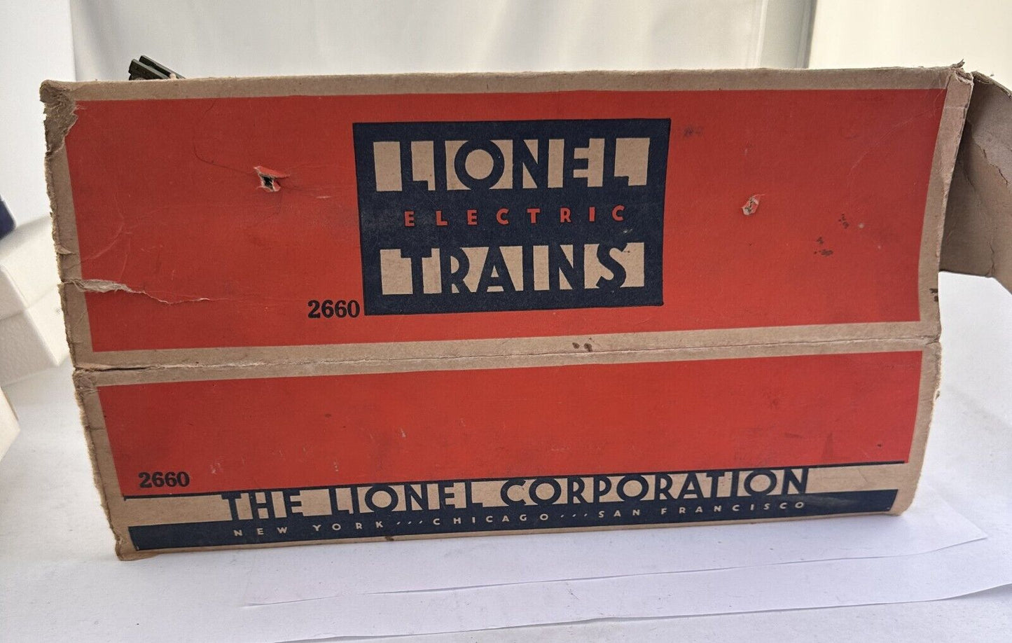 LIONEL #2660 LIONEL LINES PRE WAR CRANE CAR USA w/ HOOK