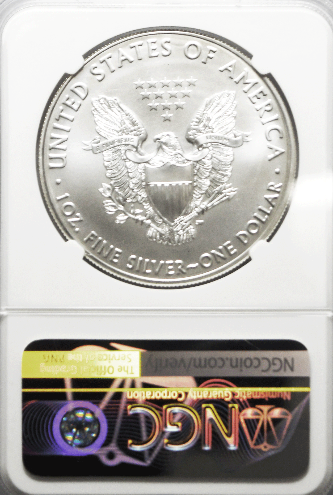 2018 $1 American Silver Eagle Silver Dollar NGC MS70 Fine Don Everhart Sculptor