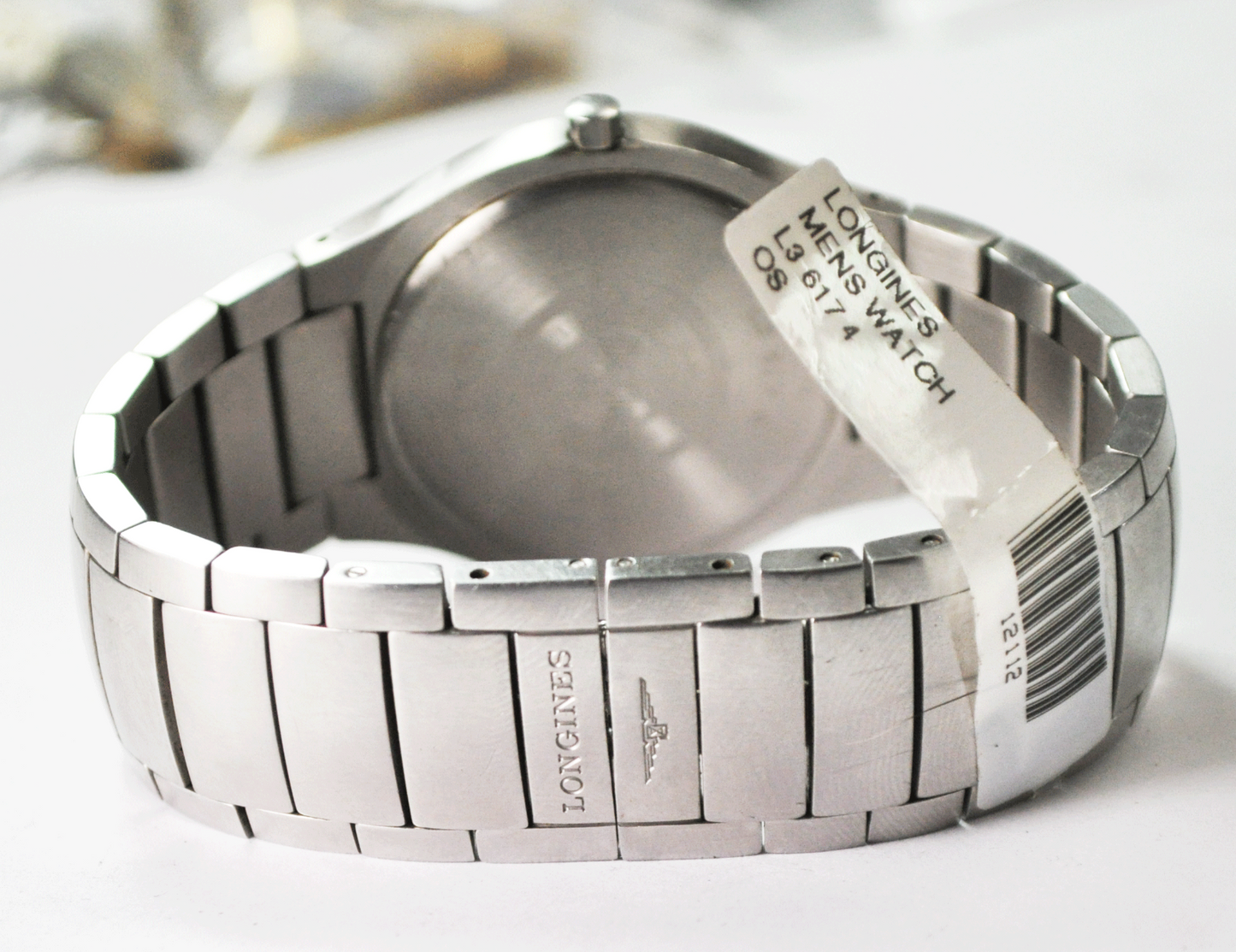 Vintage Longines Opposition Black Dial L3 617 4 Swiss Quartz 35mm Stainless