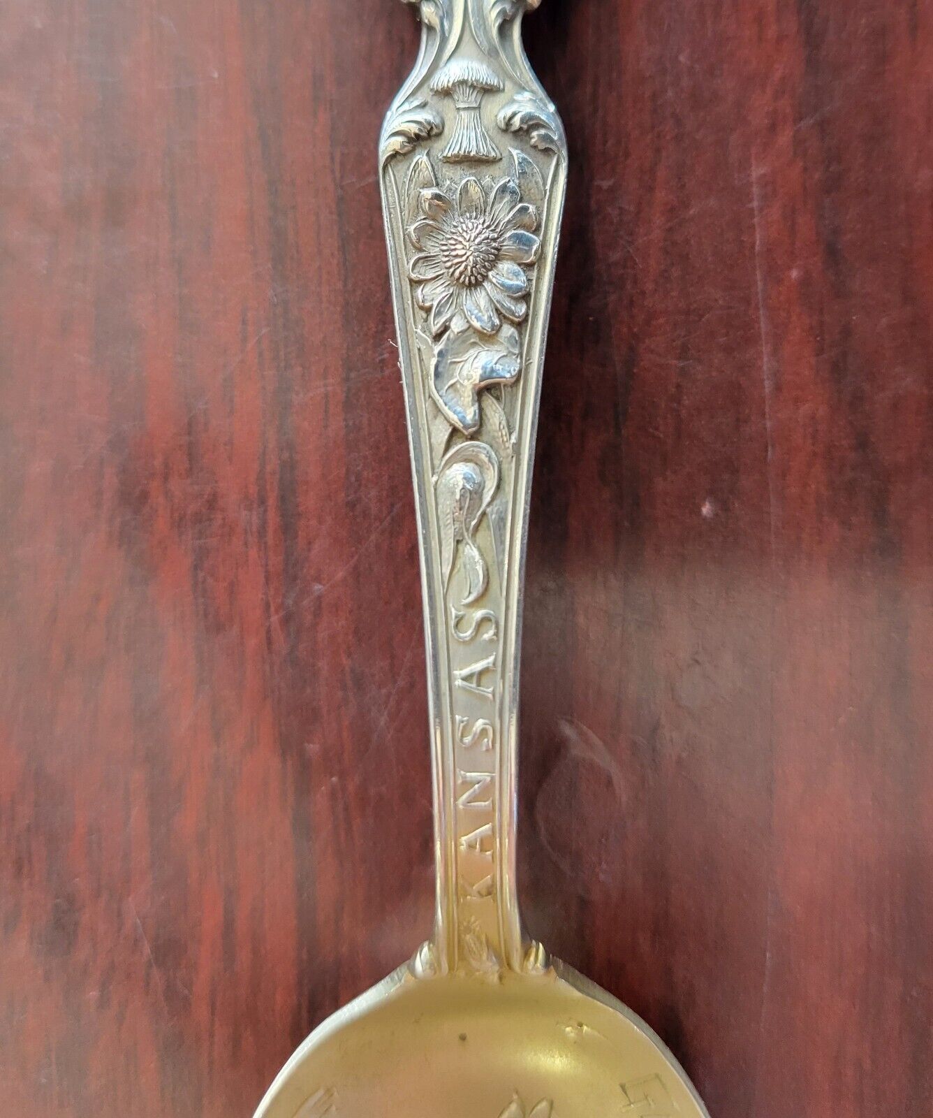 Garden City Kansas 5" Sterling Souvenir Spoon by Manchester Sugar Beet .43oz.