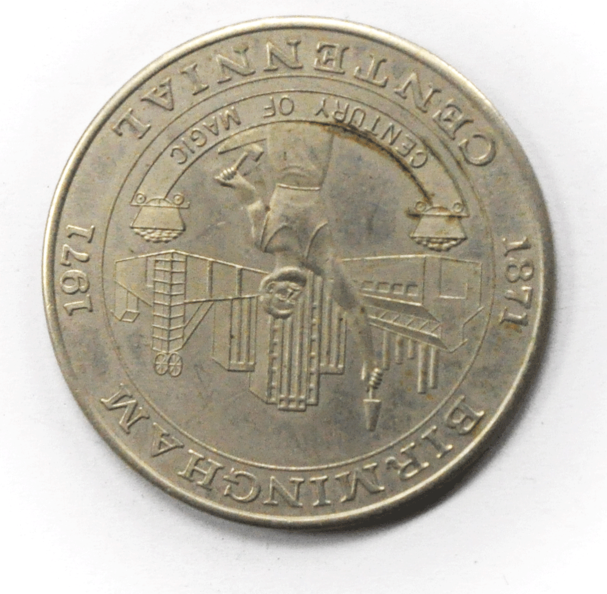 1971 Birmingham Alabama Centennial Medal 1818-1969 150th 34mm
