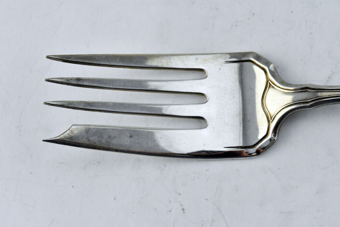 Putnam by Wallace Sterling Silver 8" Medium Cold Meat Serving Fork 2.2oz.