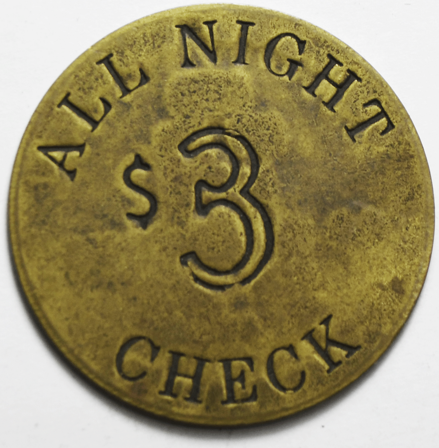 $3 Red Dog Saloon Virginia City Nevada Brothel Screw All Night Check Token 38mm