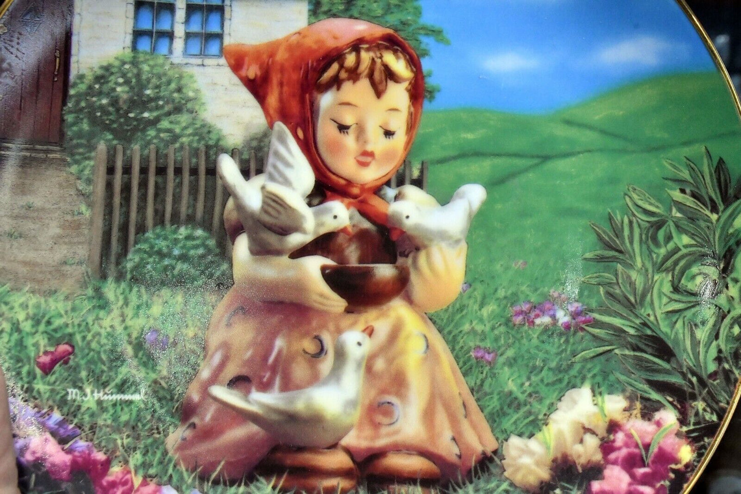 1993 Danbury Mint M.J. Hummel "Cinderella" Plate Collection 8" Gentle Friends