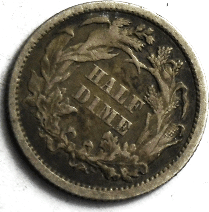 1870 H10c Seated Liberty Silver Half Dime Philadelphia