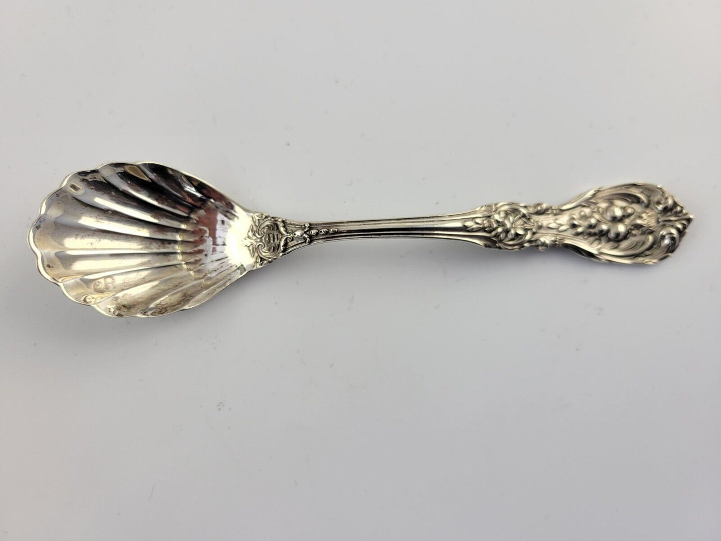 Reed & Barton Francis I Sterling .89oz. Small Sugar Shell Spoon 5 3/8" New Mark