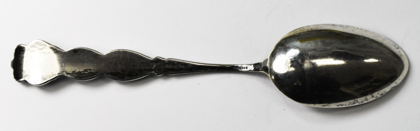Sterling Silver Alvin New York Brooklyn Bridge Souvenir Spoon 5-1/8"