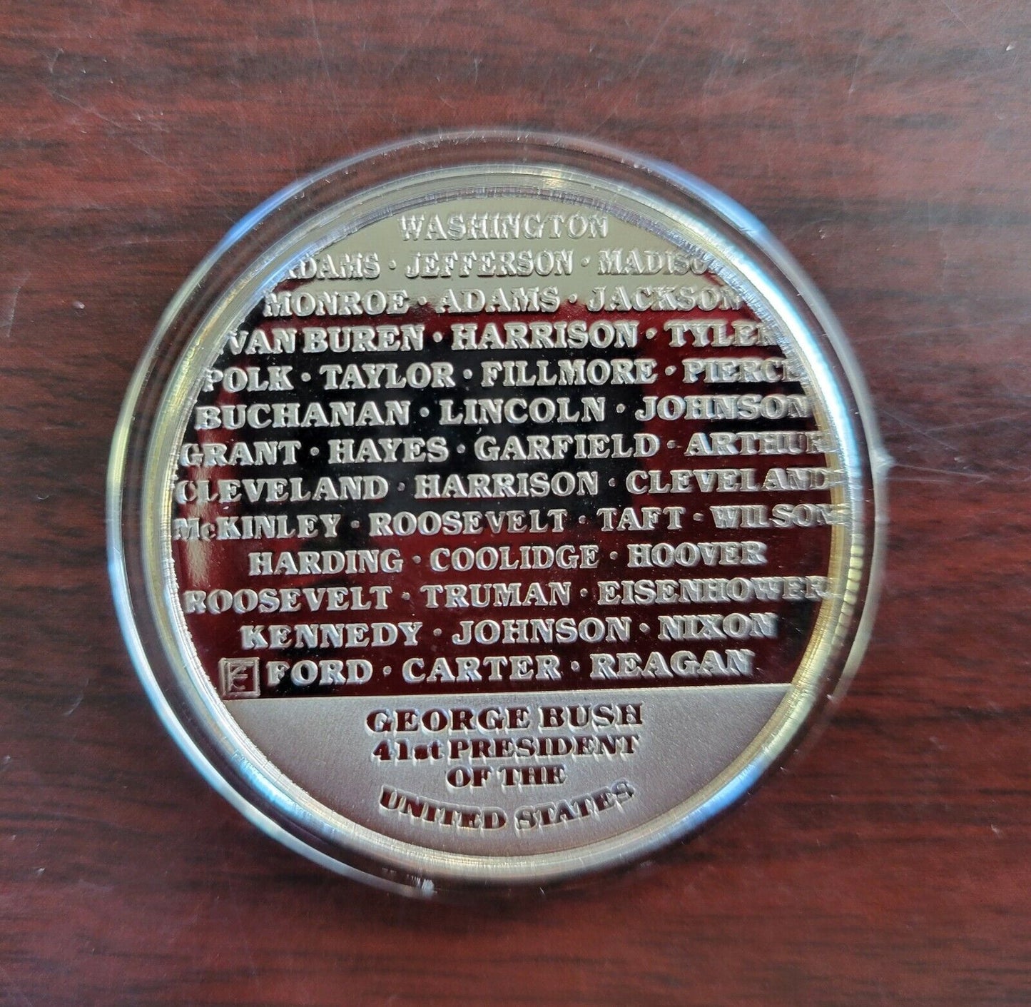 The Presidents Medal of The United States .999 Fine Silver 1789-1989