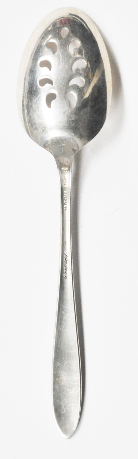 Sterling Silver Towle Awakening Pierced Serving Spoon 8-5/8" 64g