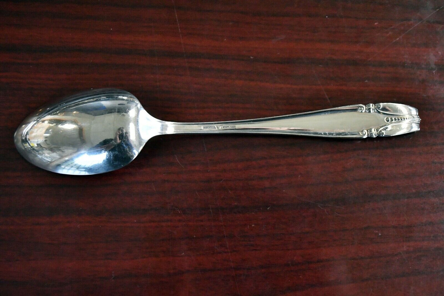 Stradivari by Wallace Sterling Silver Solid 8 3/8" Vegetable Spoon Server 2.3 oz