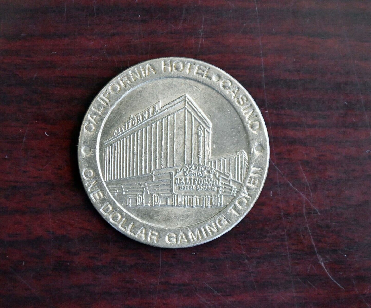 California Hotel Casino One Dollar Gaming Slot Token Las Vegas Nevada Original
