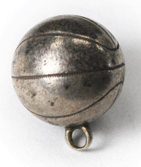 Sterling Silver JCC 1941 Champions Basketball Charm 15mm