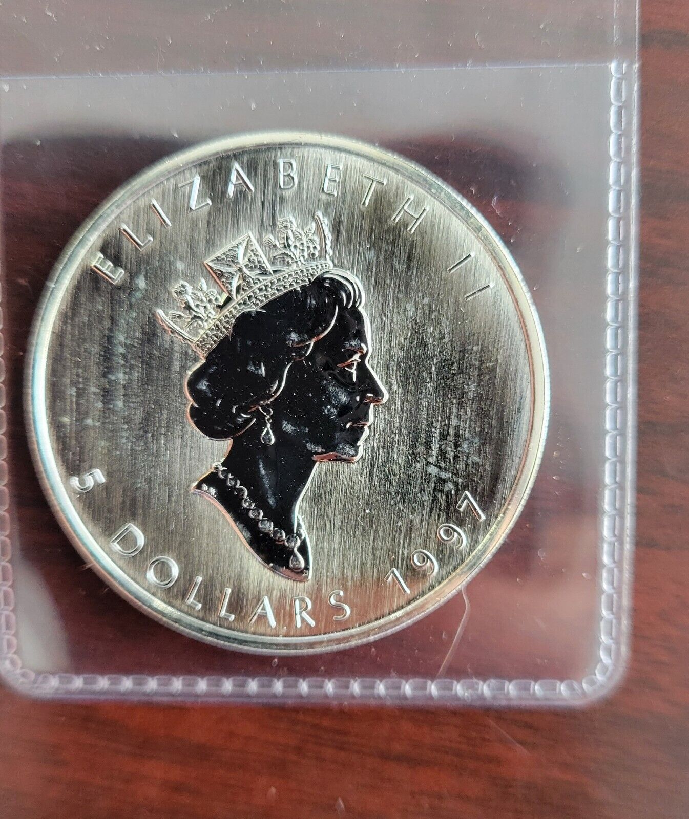1997 1  Silver Canada Maple Leaf Coin 1oz - KEY DATE! - Lowest Minted .999 Fine
