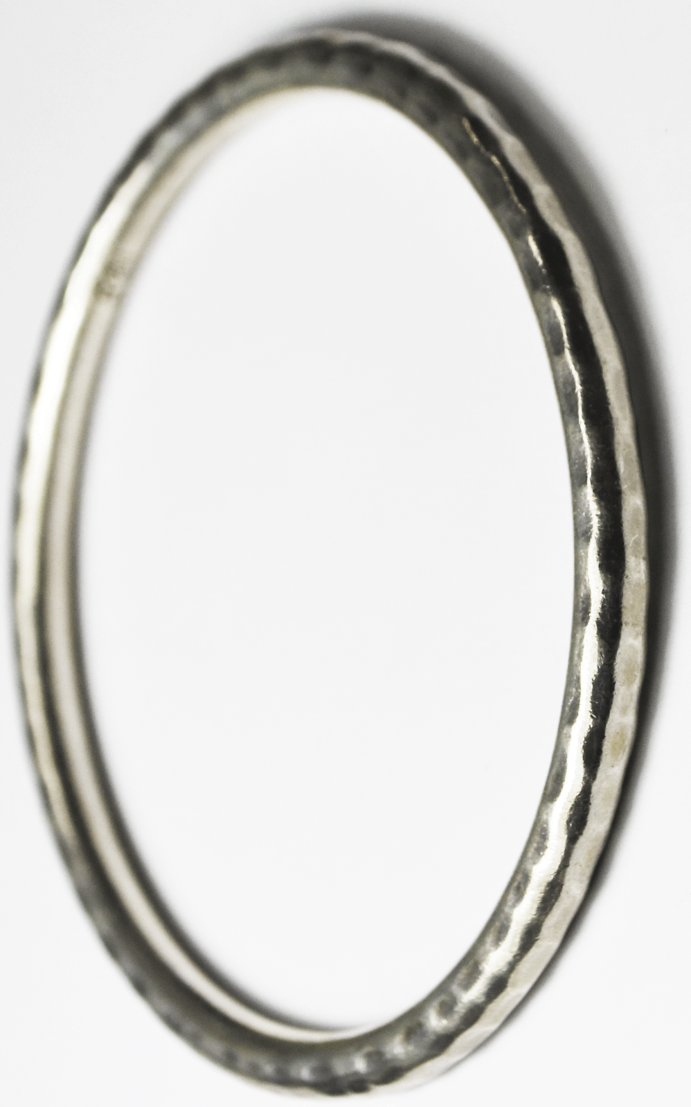 Sterling Silver Silpada Slim Hammered Bangle B1482