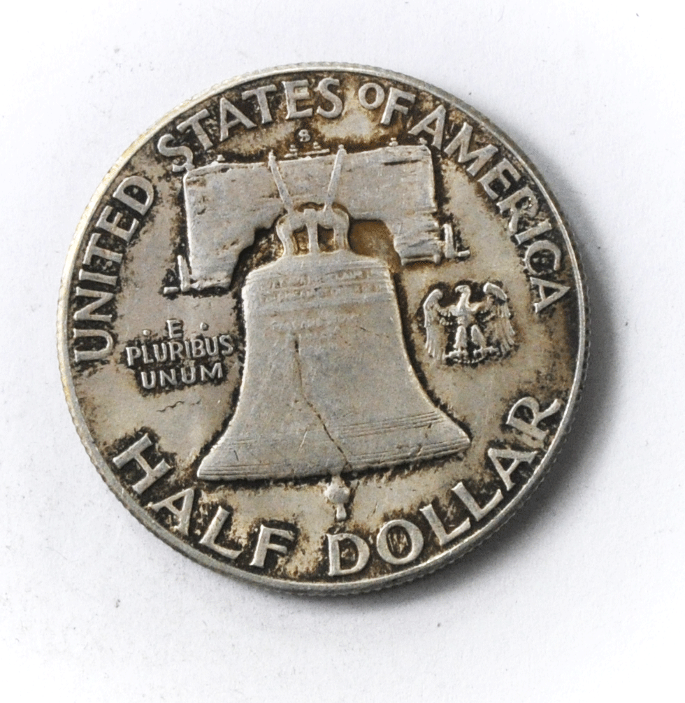 1949 S 50c Franklin Silver Half Dollar Fifty Cents Rare San Francisco AU