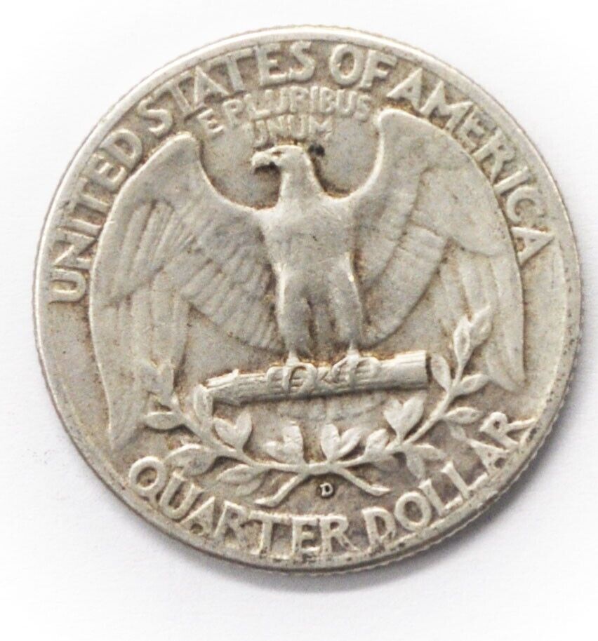 1950 D/D 25c Washington Silver Quarter Dollar Rare Denver VP-003
