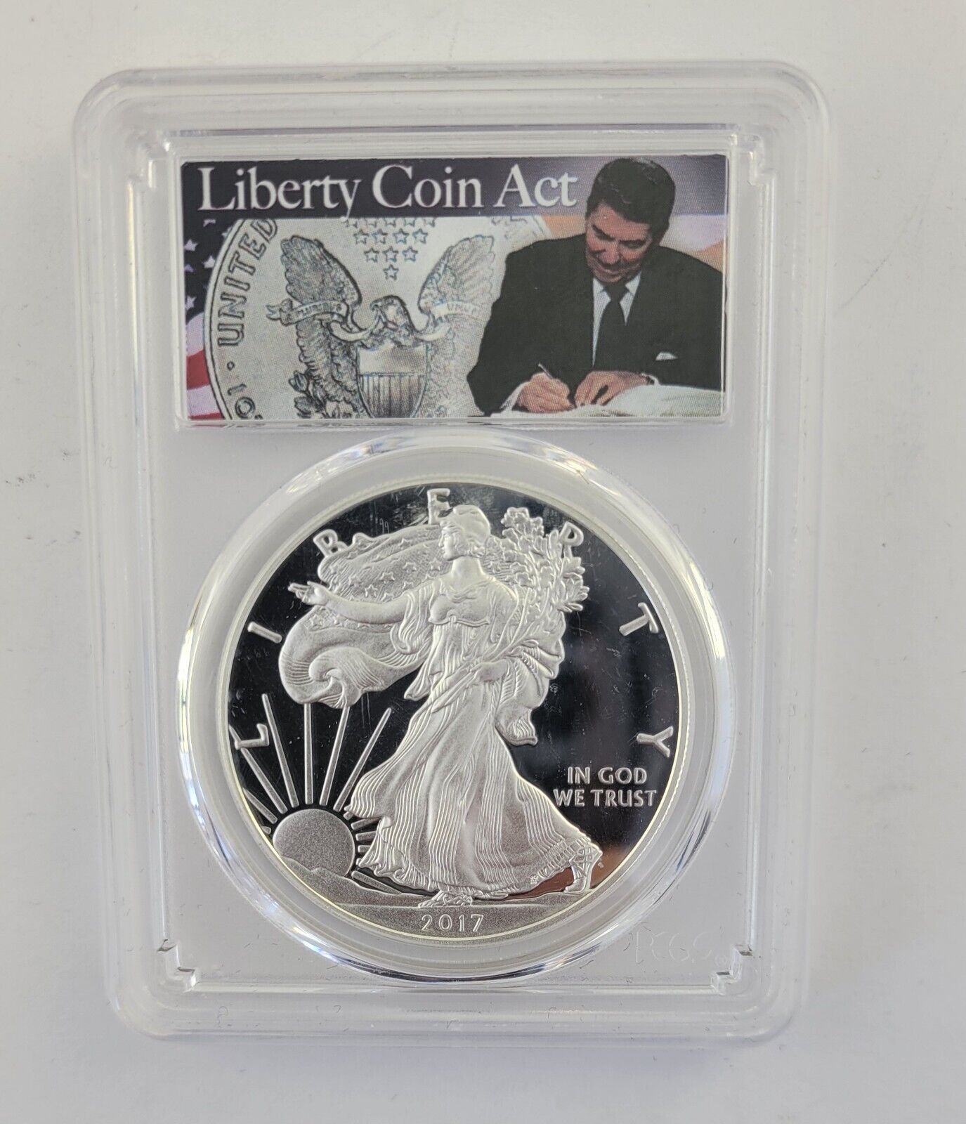 2017-W Silver Eagle PCGS PR69 DCAM First Strike. 999 Fine Silver 1oz. Dollar