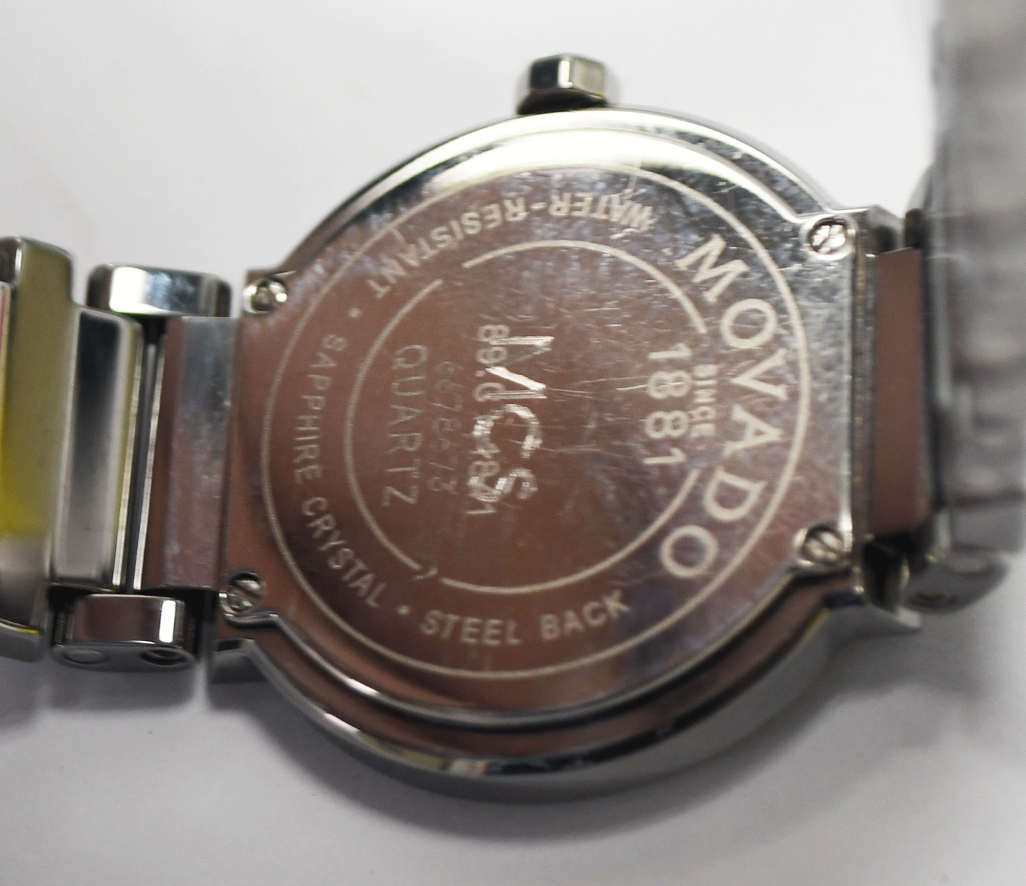 Women's Movado 89.C1.1841 Valor Blue Museum Dial Tungsten 26mm 6-1/4" Wrist