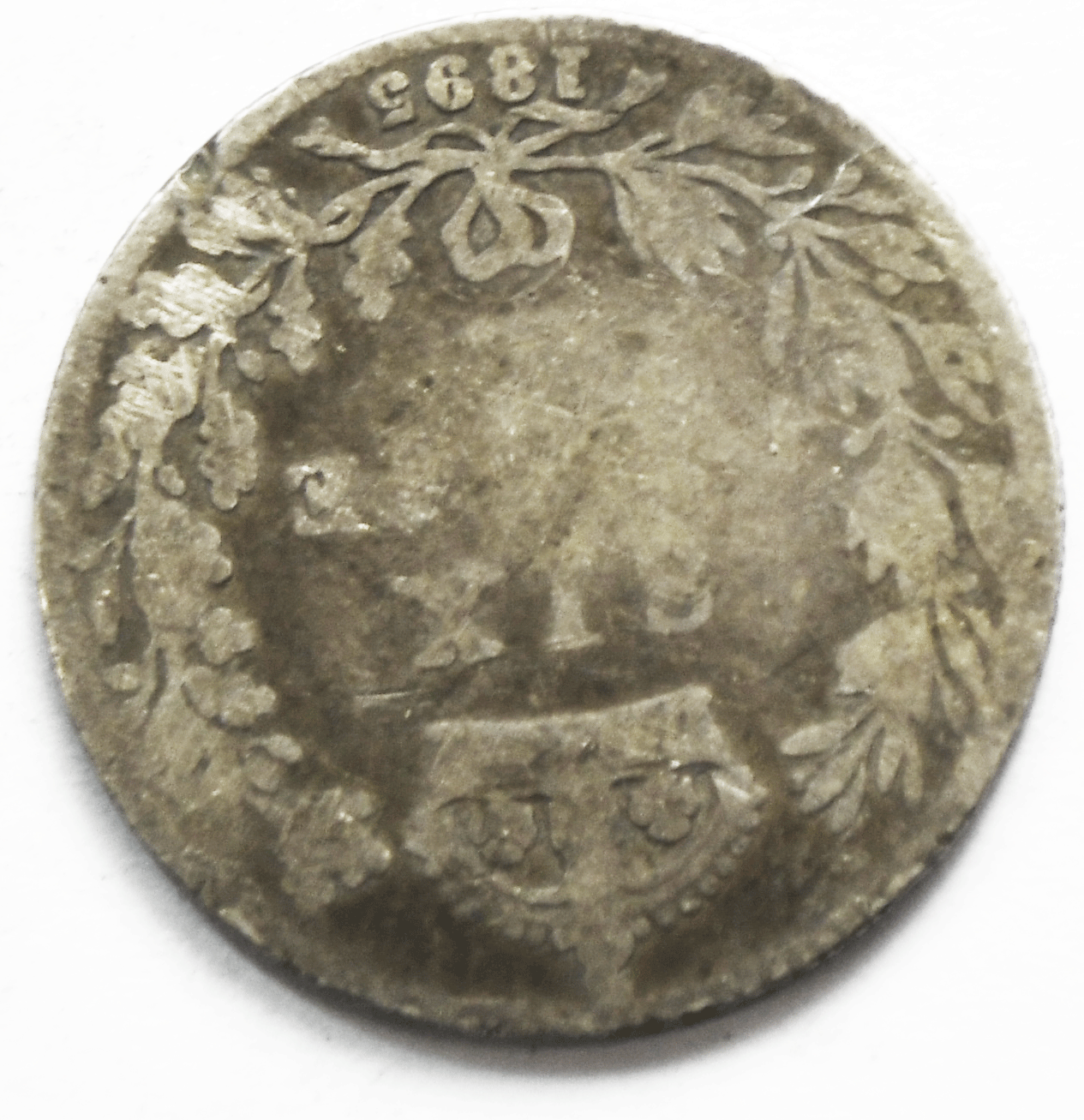 1895 Great Britain 6 Six Pence KM# 779 Silver Coin