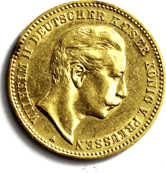 1904 A German States Prussia 10 Ten Mark Gold Coin  KM# 520 AU