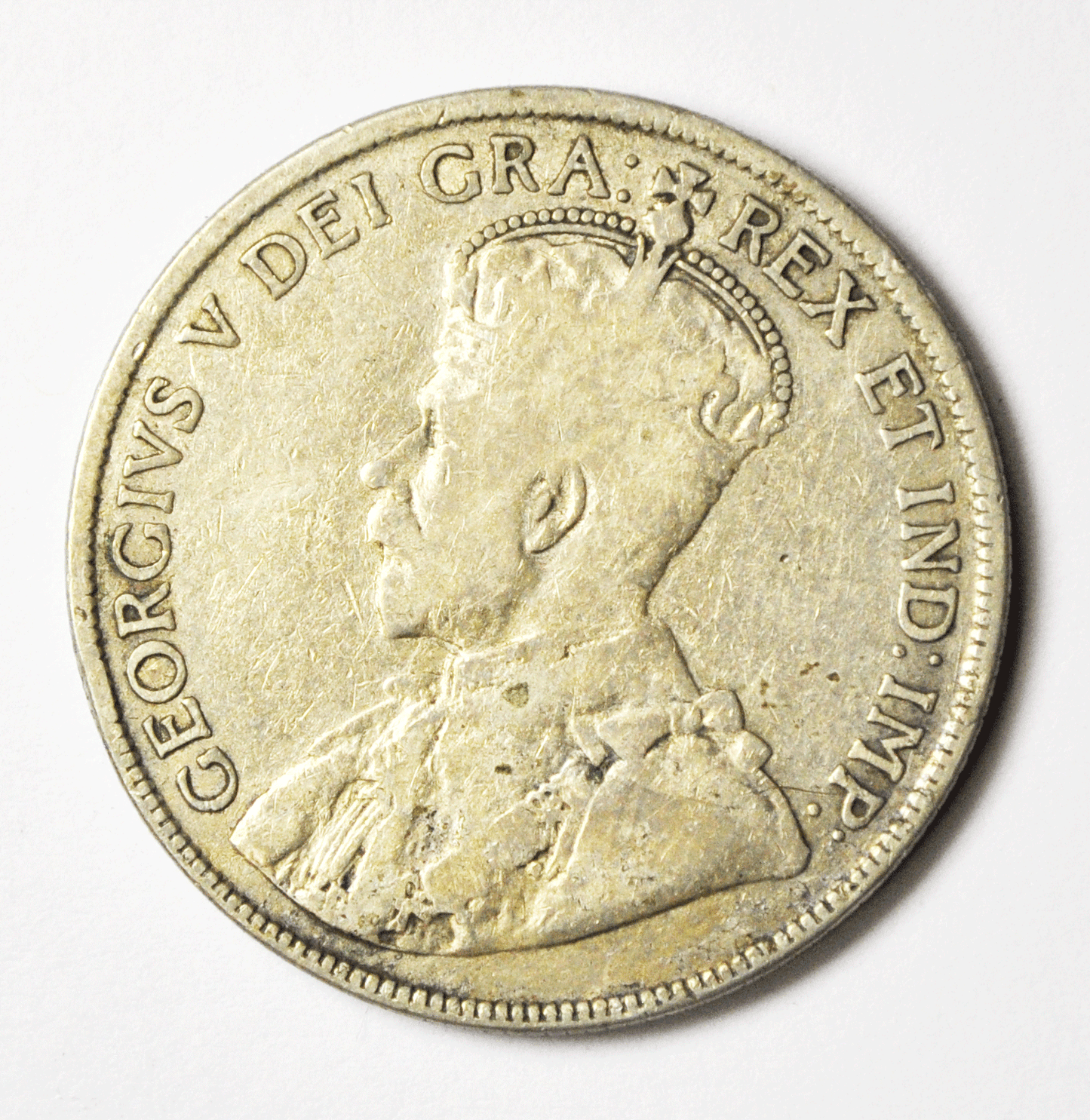 1919 50c Canada Silver Half Dollar Rare Low Mintage Fifty Cents KM#25