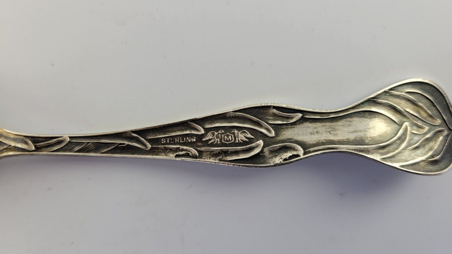 Taos New Mexico 5 1/8" Sterling Silver Souvenir Spoon .43oz. by Manchester