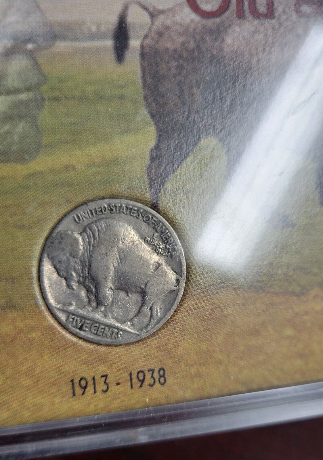 1937-2005 U.S. Buffalo Nickels "Old & New" Collection of 2 Coins Toning