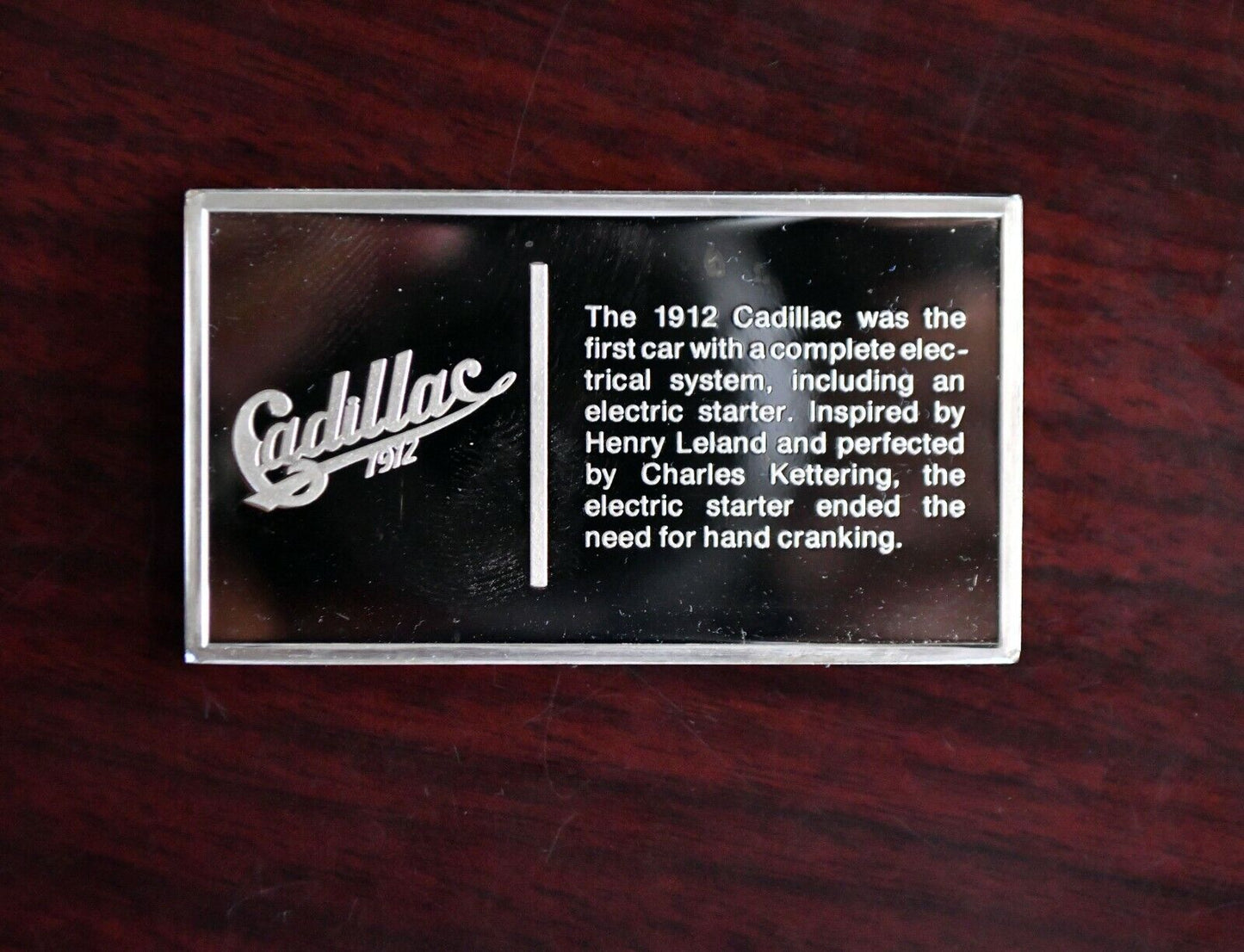 1912 Cadillac Centennial Car Ingot Collection 1000 Grain Sterling Franklin Mint