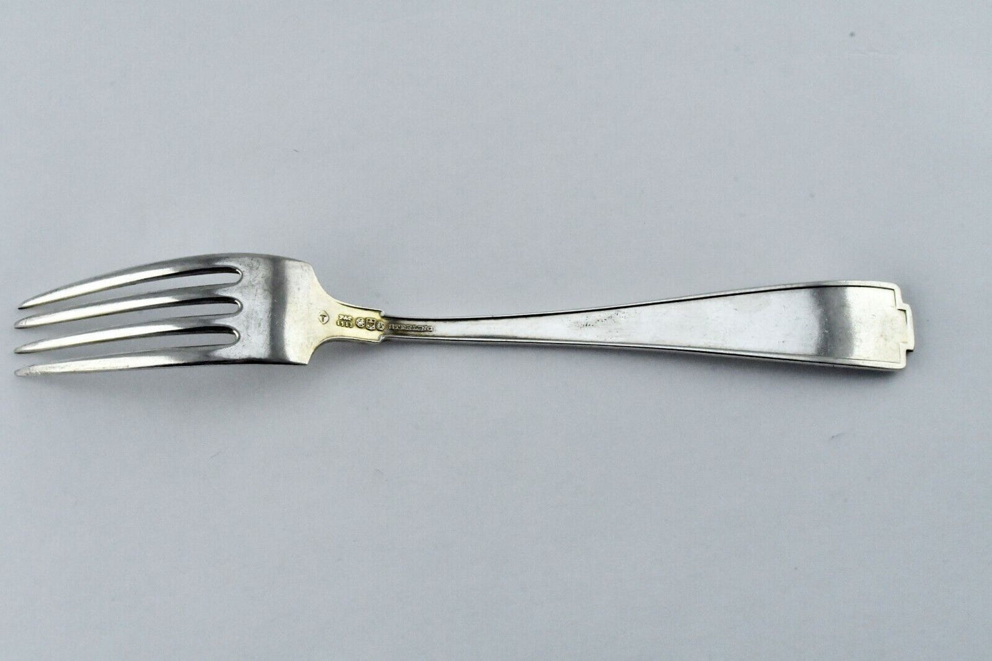 Etruscan by Gorham Sterling Silver 7" Place Dinner Fork 1.5 oz. Monogram "D"
