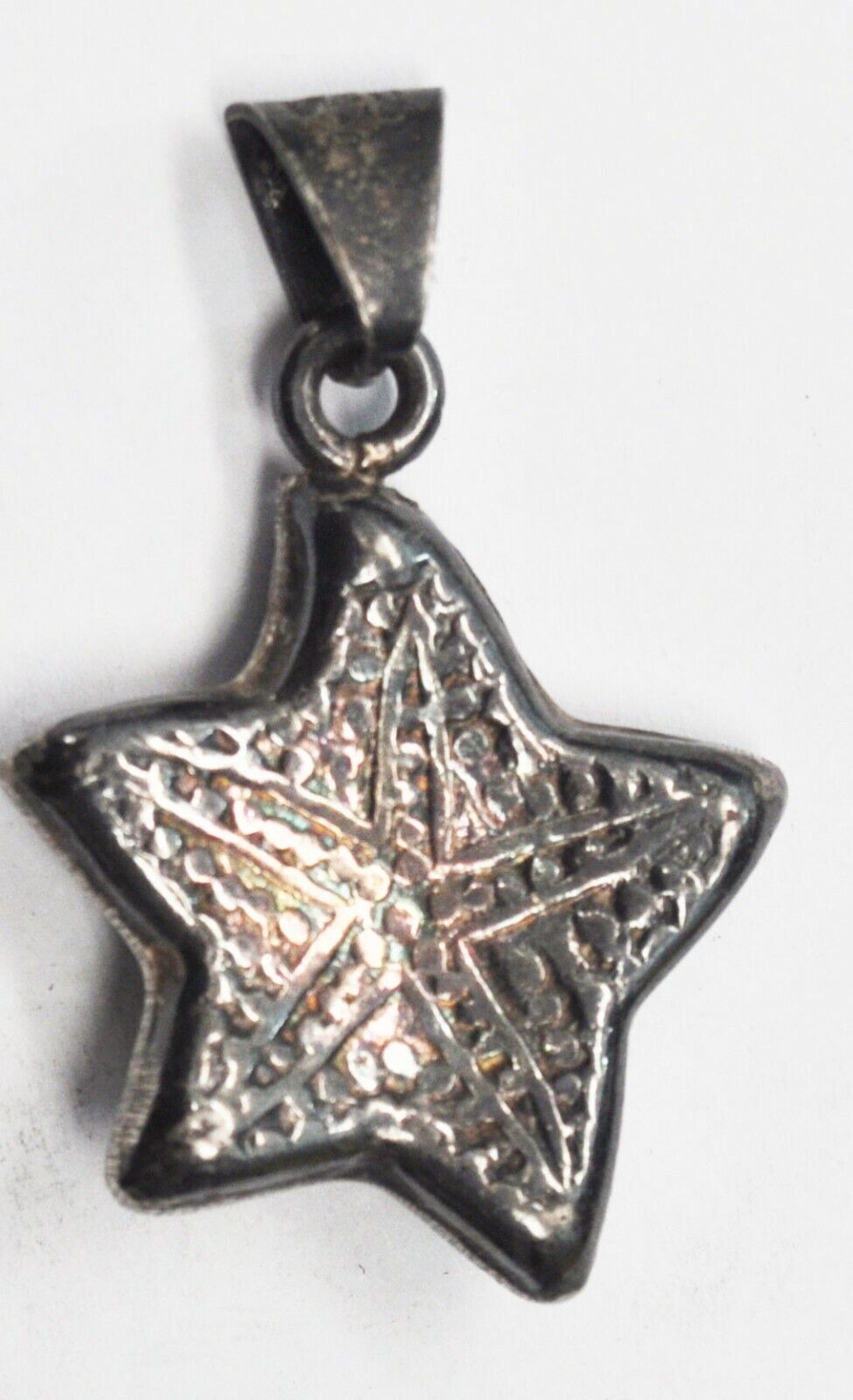Sterling Silver Mexico TN-49 Starfish Pendant 50mm x 30mm