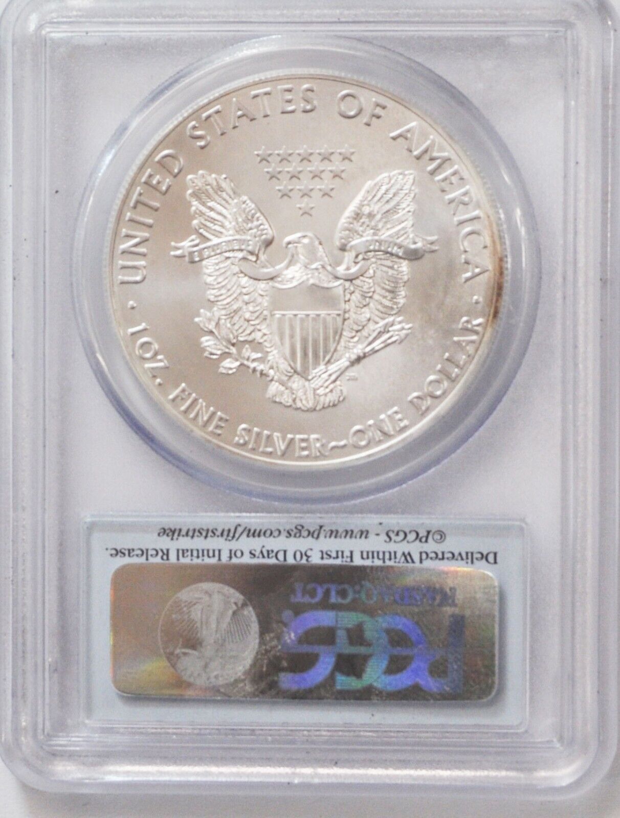 2014 W $1 Silver American Eagle PCGS MS69 One Ounce Fine First Strike