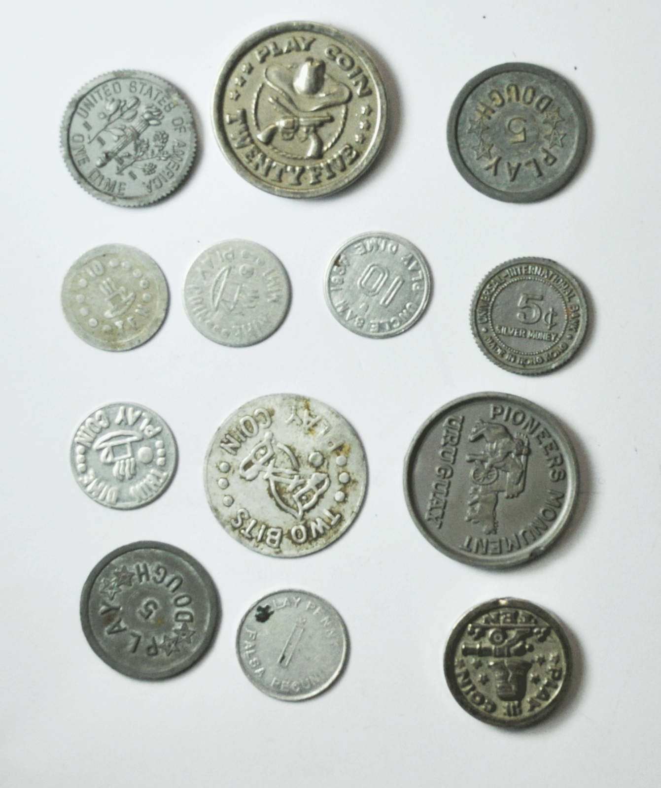 13 Play Dough Money Tokens Set Falsa Pecunia Pioneers Monument Uncle Sam World