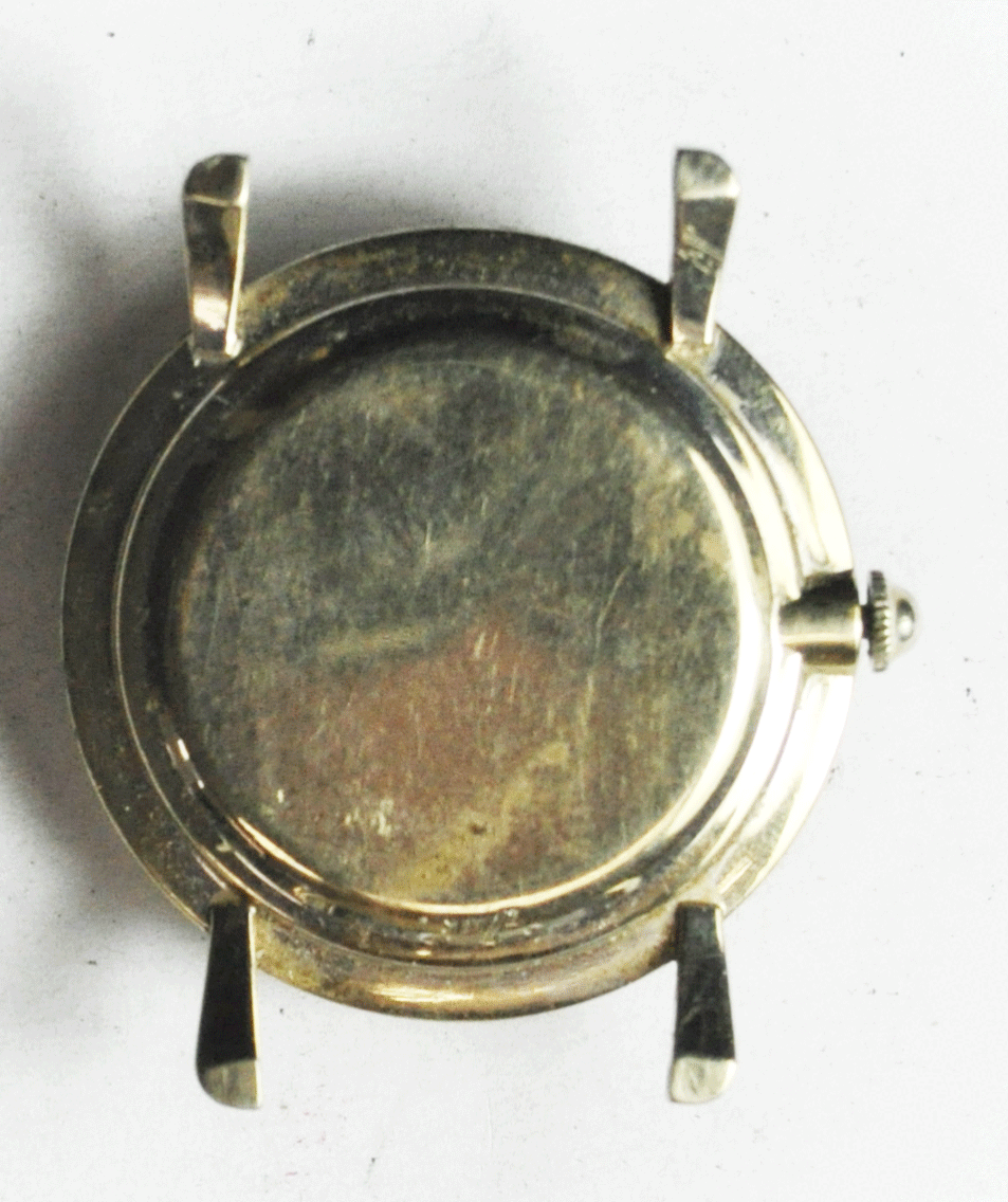 Vintage Lord Elgin 718 23J Manual Wind 14k Solid White Gold Wristwatch 33mm
