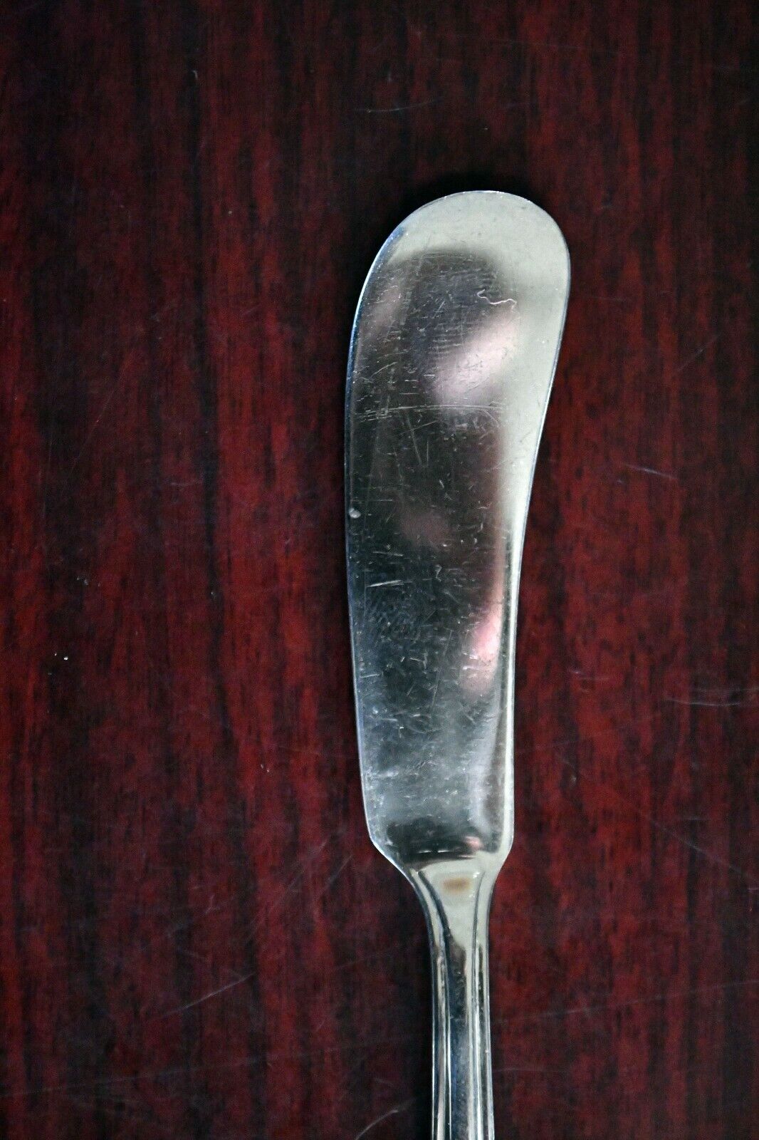 Stradivari by Wallace Sterling Silver 6" Flat Solid Butter Spreader .85 oz.
