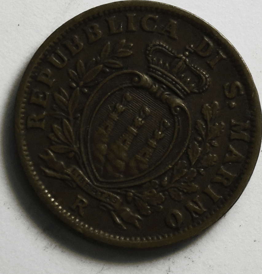 1936 San Marino 5 Centesimi KM# 12