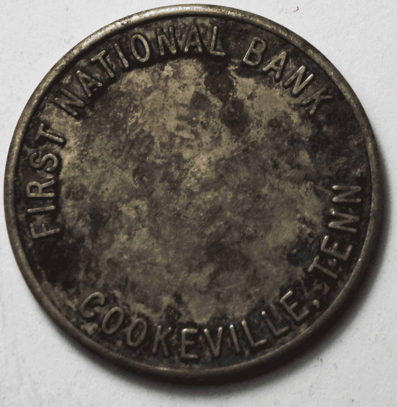 First National Bank of Cookeville Tennessee 25mm Token