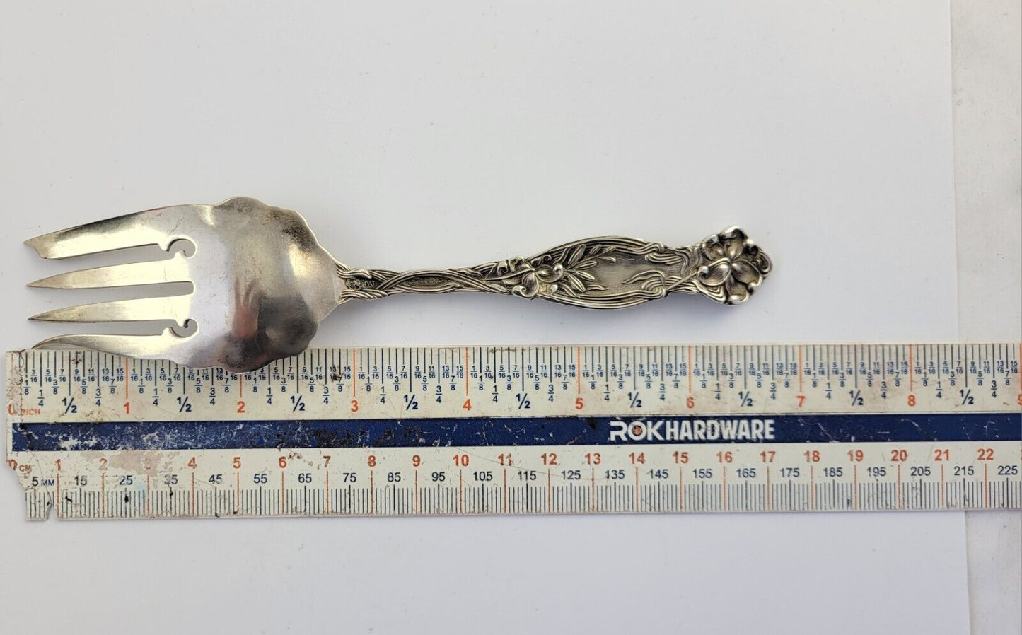 Frontenac by International Sterling 6 5/8" Small Cold Meat Serving Fork 1.4oz