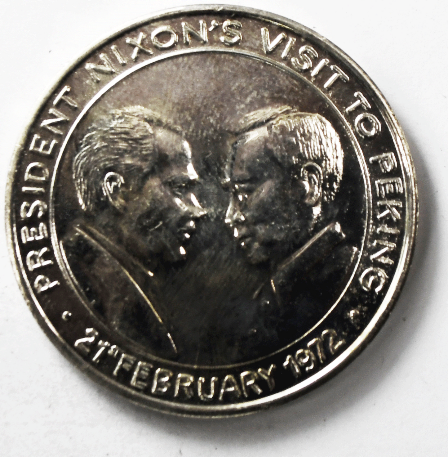 United Nations 1972 President Nixon's' Visit To Peking Medal 42mm